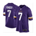 nike nfl jerseys minnesota vikings #7 christian ponder purple[new game]