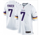 nike nfl jerseys minnesota vikings #7 christian ponder white[new game]