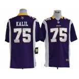 nike nfl jerseys minnesota vikings #75 kalil purple[game]