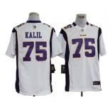 nike nfl jerseys minnesota vikings #75 kalil white[game]