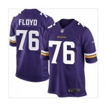 nike nfl jerseys minnesota vikings #76 floyd purple[game]