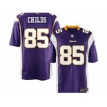 nike nfl jerseys minnesota vikings #85 childs purple[game]