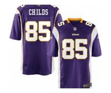 nike nfl jerseys minnesota vikings #85 childs purple[game]