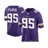 nike nfl jerseys minnesota vikings #95 floyd purple[game]