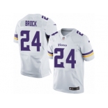 Men Nike Minnesota Vikings #24 Tramaine Brock Elite White NFL Jersey