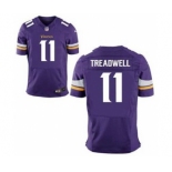 Men's Nike Minnesota Vikings #11 Laquon Treadwell Elite Purple Team Color NFL Jersey