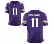 Men's Nike Minnesota Vikings #11 Laquon Treadwell Elite Purple Team Color NFL Jersey