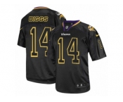 Men's Nike Minnesota Vikings #14 Stefon Diggs Elite Lights Out Black NFL Jersey