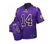 Men's Nike Minnesota Vikings #14 Stefon Diggs Elite Purple Drift Fashion NFL Jersey