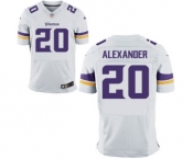 Men's Nike Minnesota Vikings #20 Mackensie Alexander Elite White NFL Jersey