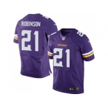 Men's Nike Minnesota Vikings #21 Josh Robinson Purple Stitched NFL Elite Jersey