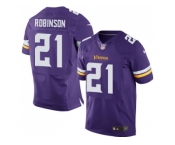 Men's Nike Minnesota Vikings #21 Josh Robinson Purple Stitched NFL Elite Jersey