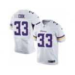 Men's Nike Minnesota Vikings #33 Dalvin Cook Elite White NFL Jersey