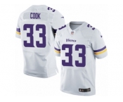 Men's Nike Minnesota Vikings #33 Dalvin Cook Elite White NFL Jersey