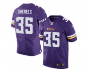 Men's Nike Minnesota Vikings #35 Marcus Sherels Purple Elite NFL Jersey