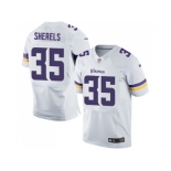 Men's Nike Minnesota Vikings #35 Marcus Sherels White Elite NFL Jersey