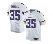 Men's Nike Minnesota Vikings #35 Marcus Sherels White Elite NFL Jersey