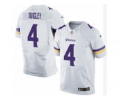 Men's Nike Minnesota Vikings #4 Ryan Quigley Elite White NFL Jersey