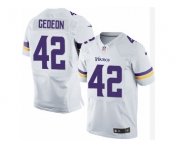 Men's Nike Minnesota Vikings #42 Ben Gedeon Elite White NFL Jersey