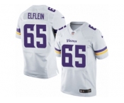 Men's Nike Minnesota Vikings #65 Pat Elflein Elite White NFL Jersey