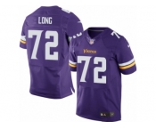 Men's Nike Minnesota Vikings #72 Jake Long Elite Purple Team Color NFL Jersey