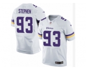 Men's Nike Minnesota Vikings #93 Shamar Stephen Elite White NFL Jersey