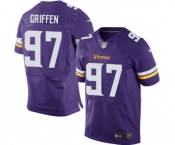 Men's Nike Minnesota Vikings #97 Everson Griffen Elite Purple Team Color NFL Jersey