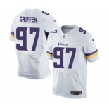 Men's Nike Minnesota Vikings #97 Everson Griffen Elite White NFL Jersey