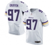 Men's Nike Minnesota Vikings #97 Everson Griffen Elite White NFL Jersey