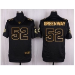 Nike Minnesota Vikings #52 Chad Greenway black Pro Line Gold Collection Jersey[Elite]