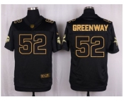 Nike Minnesota Vikings #52 Chad Greenway black Pro Line Gold Collection Jersey[Elite]