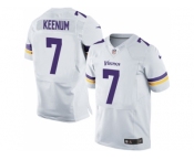 Nike Minnesota Vikings #7 Case Keenum White Men Stitched NFL Elite Jersey