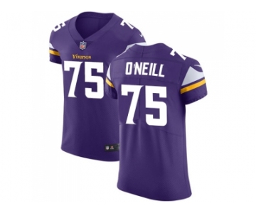 Nike Minnesota Vikings #75 Brian ONeill Purple Team Color Men Stitched NFL Vapor Untouchable Elite Jersey