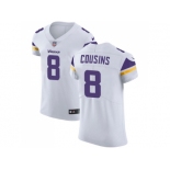 Nike Minnesota Vikings #8 Kirk Cousins White Men Stitched NFL Vapor Untouchable Elite Jersey