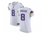 Nike Minnesota Vikings #8 Kirk Cousins White Men Stitched NFL Vapor Untouchable Elite Jersey