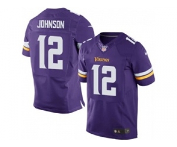 nike nfl jerseys minnesota vikings #12 charles johnson purple[Elite][johnson]