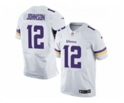 nike nfl jerseys minnesota vikings #12 charles johnson white[Elite][johnson]