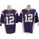 nike nfl jerseys minnesota vikings #12 harvin purple [elite]