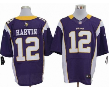 nike nfl jerseys minnesota vikings #12 harvin purple [elite]