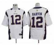 nike nfl jerseys minnesota vikings #12 harvin white[elite]