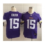 nike nfl jerseys minnesota vikings #15 colter purple[Elite][colter]