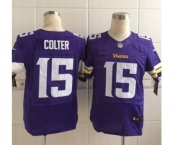 nike nfl jerseys minnesota vikings #15 colter purple[Elite][colter]