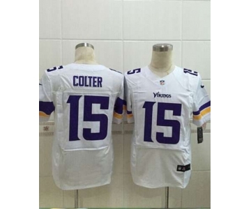 nike nfl jerseys minnesota vikings #15 colter white[Elite][colter]