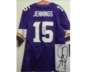 nike nfl jerseys minnesota vikings #15 jennings purple[Elite signature]