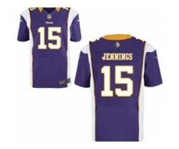 nike nfl jerseys minnesota vikings #15 jennings purple[Elite]