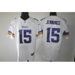 nike nfl jerseys minnesota vikings #15 jennings white[Elite new]