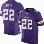 nike nfl jerseys minnesota vikings #22 smith purple[new Elite]