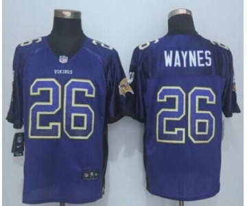 nike nfl jerseys minnesota vikings #26 waynes purple[Elite drift fashion][waynes]