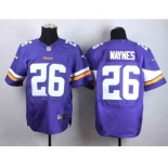 nike nfl jerseys minnesota vikings #26 waynes purple[Elite][waynes]