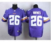 nike nfl jerseys minnesota vikings #26 waynes purple[Elite][waynes]